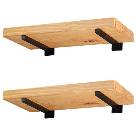 wood wall shelves with metal brackets|wall mounted bracket shelves.